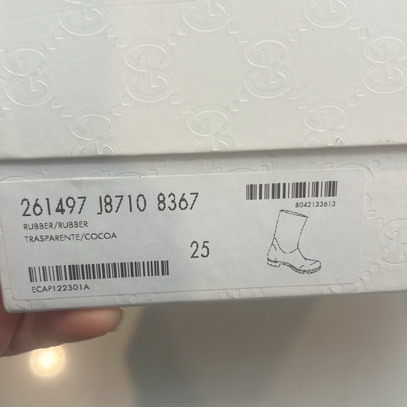 Gucci girls rain boots - Picture 3 of 7